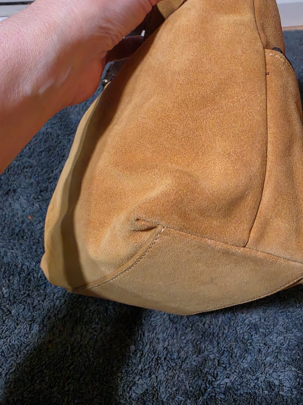 Dooney & Bourke Suede Hobo Bag - Picture 5 of 15